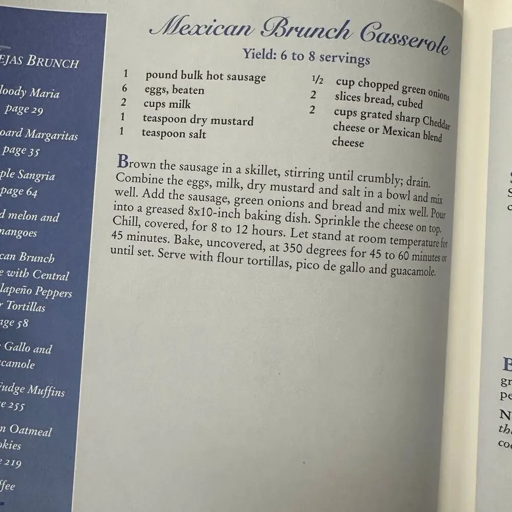 Settings on the Dock of the‎ Bay Vintage Cookbook Hardback